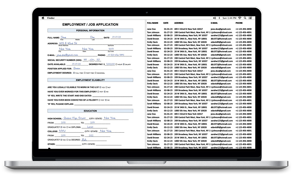 Online-OCR-Formularverarbeitung
