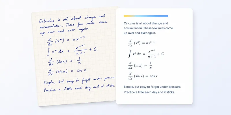 Math Equations & Formulas