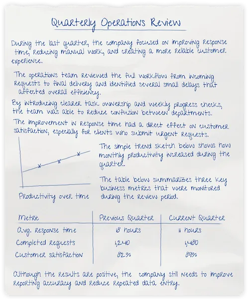 Handwritten notes — input scan